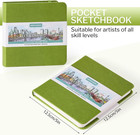 Hardcover Pocket Sketchbook  5  X 5  Square Mini Sketchbook  98lb 160gsm Heavywe