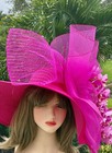 Kentucky Derby Hat Church Tea Party Hat Wedding Hat With Wide Brim