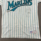 Vintage 1995 Florida Marlins Russell Athletic Pinstripe Jersey Mens Medium Usa