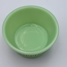 Vtg Mosser Jadeite Green Glass  drippings  Kitchen Bowl Grease Jar Container