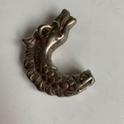 Vintage Dragon Head Walking Cane Handle Topper Hood Ornament Metal Heavy 
