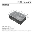 Cozy Stainless Steel Kitchen Sink  30  Undermount Single Bowl In Brushed Nickel