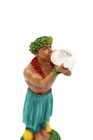 Hawaiian Hula Man With Conch Shell Dashboard Doll - 4  Car Doll  Hawaii Souvenir