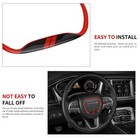 Auovo For Dodge Charger Challenger 2015-2023 Car Steering Wheel Trim Cover