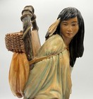 Vtg  Native American Mother   Child Resin Figurine 11 5  Hand Painted Statue Art