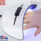 36w Nail Polish Dryer Pro Uv Led Lamp Acrylic Gel Curing Light Manicure Timer