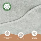 100  Organic Cotton Plush Woven Hooded Baby Bath Towels - Soft And Absorbent    