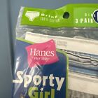 Vintage Hanes Her Way Cotton 3 Pack Briefs Underwear Girls Size 6 Nos Nip 2001