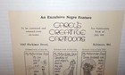 Carey   s Creative Cartoons African American Cartoon Comics 1931 Advertising Flyer
