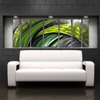Modern Contemporary Abstract Metal Wall Art Sculpture Green Painting Large Decor