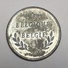Belgium 2 Francs 1944 Steel Cent Planchet Philadelphia Mint World War Ii