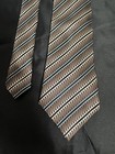 Gianfranco Valentino Tie Mens Silk Striped Classic Italian Neckwear Dress Formal
