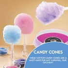 Durable Triple Wrapped 100-count Cotton Candy Cones - Perfect For Events