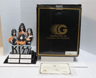 Kiss Autographed Gartlan Statue Figurine With Box -frehley Criss Simmons Stanley