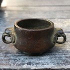 Rare Vintage Chinese Elephant Incense Burner Bronze brass Candle Burner Holder