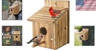 Weatherproof Wooden Bird House - 5 9  Hanging Birdhouse For Outdoor Gardens
