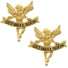 Get Well Soon Guardian Angel Pins  Get Well Gift  Angel Lapel Pins - Set Of 2
