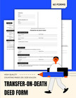 Transfer-on-death Deed Form  Tod Document For Beneficiary Designation In Real