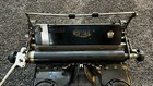 Antique Royal 10 Black Metal Typewriter C  1920   sblack Glass Side Panels