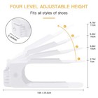 20pcs Shoe Storage Organizer     Stackable Tier Shelf Shoe Rack For Closet Space