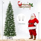 9 Ft Pre-lit Artificial Christmas Tree W  1228 Frosted Tips 470 Led Lights