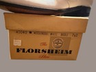 Nos Vintage Florsheim Broadmoor White Leather Monk Strap Buckle Shoes 7 5 C