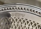 Sheffield Vintage Silver Plate 10 1 2    1960  Reticulated Cake Plate