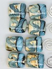 Lot Of 4 Handmade Artisan Lampwork 20mm Beads Beautiful Blues For Jewelry Crafts