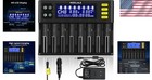 Smart Lcd Display Battery Charger For 18650 26650 10440