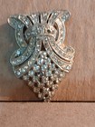 Three Vintage Clear Rhinestone Shoe Clips