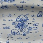 Very Hard To Find   Vintage Disney Winnie The Pooh Blue Toile Serving Platter