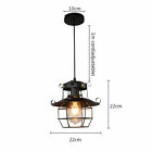 Metal Cage Pendant Light Industrial Vintage Ceiling Loft Hanging Lamp Fixture