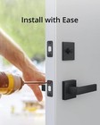 Eufy Security Square Door Handle - Easy Installation fits All - Matte Black