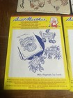 Vtg Embroidery Transfers Lot Of 5 With 1947 Simplicity Pattern Transfer