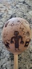 12  Native American Hand Carved Pictograph Gourd Rattle Shaker Folk Art Decor