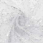 P Pothuiny Glitter Tulle Fabric  White Silver Glitter 5 Yard White   Silver