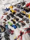 Big Vintage Motorcycle Toy Lot Mixed Years And Makers