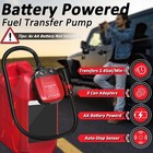 Gas Can Pump W auto Shut Off Nozzle  42 Inch Hose  Battery Powered Fuel Transfer
