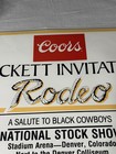 1988 Coors Rodeo Vintage Poster 18  X 24   Wrangler Man Cave Banner Rare