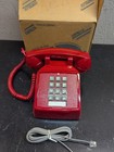 Cortelco Red Desk Desktop Telephone 250047-vba-20m Corded Phone