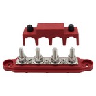 Power Distribution Block 12v 250a Bus Bar 4 X 5 16  Stud Marine  6 X  8 Screws
