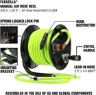 Flexzilla L8650fz Manual Open Face Air Hose Reel  3 8 In  X 50 Ft   Heavy Duty