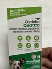 Credelio Quattro Chewable Tablets For Dogs 25 1-50lbs 6-in-1 Parasite Protection