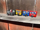 Vintage 60s Marx Zig-zag Comic Express Tin Litho Wind-up Toy Train