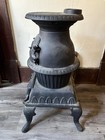 King Stove And Range S-300 Pot Belly Stove Cast Iron Antique Coal Stove
