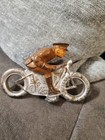 Vintage Barclay Manoil Metal Toy Soldier In Motorcycle Made In Usa  Rare