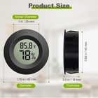4-pack Mini Hygrometer Thermometer  Digital Lcd Humidity Meter Indoor outdoor Te