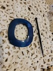 Hand Crafted India Wooden Shawl Pin Knitting Surina Wooden Blue  o 
