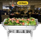 4 Pack Of 8qt Chafing Dish Stainless Steel Chafer Sets Catering Food Warmer