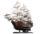Limited Edition Hms Victory Full Blowing Sails Tall Ship Wood Model 30  Built